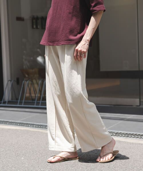 ＊＊URBAN RESEARCH DOORS / アーバンリサーチ ドアーズ その他パンツ | FORK&SPOON　ドライタッチカットパンツ（CREAM）