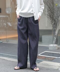 FORK&SPOON　サッカーチェックイージーパンツ