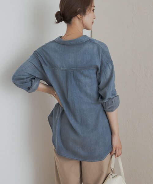 再入荷』シアーデニムシャツ （シャツ・ブラウス）｜＊＊URBAN