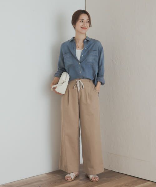 ま*め様 DOORS シアーデニムシャツ