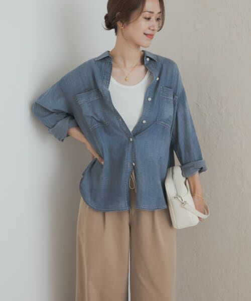 新品タグ付き　シアーデニムシャツ　アーバンリサーチドアーズ かぐれ 楽天市場】シアーデニムシャツ URBAN RESEARCH DOORS アーバン