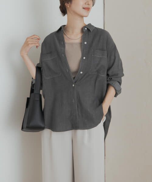 再入荷』シアーデニムシャツ （シャツ・ブラウス）｜＊＊URBAN