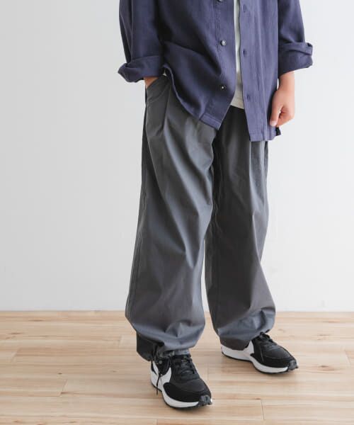 ＊＊URBAN RESEARCH DOORS / アーバンリサーチ ドアーズ パンツ | 『WEB/一部店舗限定』吸水速乾ウエストタックパンツ(KIDS)（CHARCOAL）