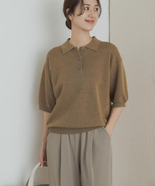 完売品*p(R)ojectR®(プロジェクトアール) ニットポロシャツ Mサイズ ADRER ポロシャツ extra quality block check polo knit