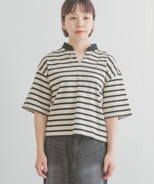 セール】 スキッパーボーダーカットソー （Tシャツ）｜URBAN RESEARCH