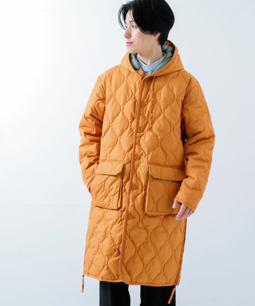 URBAN RESEARCH ITEMS/A[oT[` ACeY TAION MILITARY HOOD DOWN COAT D.ORG L