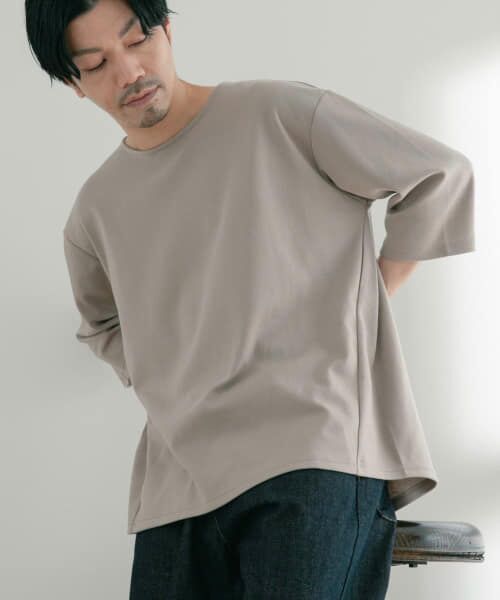 URBAN RESEARCH ITEMS / アーバンリサーチ アイテムズ Tシャツ | クールタッチポンチ 7分袖ビッグTシャツ | 詳細6