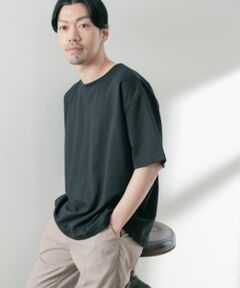 『接触冷感』クールタッチポンチ 5分袖ビッグTシャツ