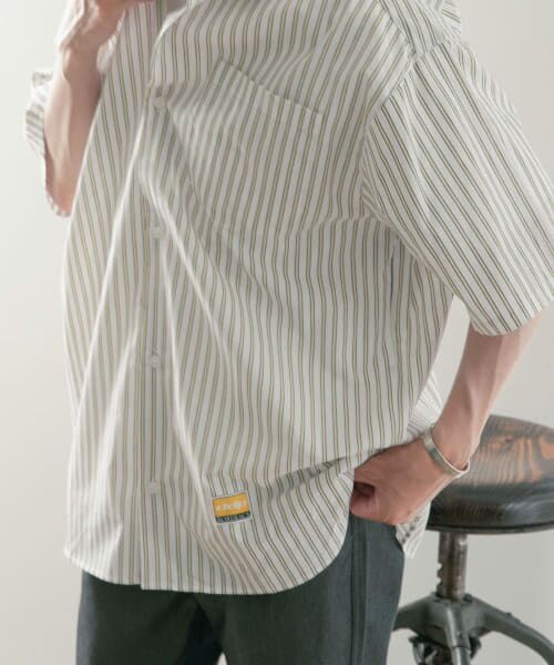 URBAN RESEARCH ITEMS / アーバンリサーチ アイテムズ シャツ・ブラウス | ddp　Stripe Loose Short-Sleeve Shirts | 詳細1