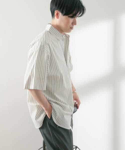 URBAN RESEARCH ITEMS / アーバンリサーチ アイテムズ シャツ・ブラウス | ddp　Stripe Loose Short-Sleeve Shirts | 詳細4