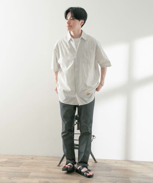 URBAN RESEARCH ITEMS / アーバンリサーチ アイテムズ シャツ・ブラウス | ddp　Stripe Loose Short-Sleeve Shirts | 詳細5