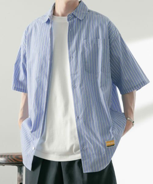 URBAN RESEARCH ITEMS / アーバンリサーチ アイテムズ シャツ・ブラウス | ddp　Stripe Loose Short-Sleeve Shirts | 詳細6