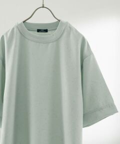 リネンライク クルーネック ネップTシャツ