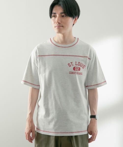 URBAN RESEARCH ITEMS / アーバンリサーチ アイテムズ Tシャツ | 配色ステッチ フットボールTシャツ | 詳細15