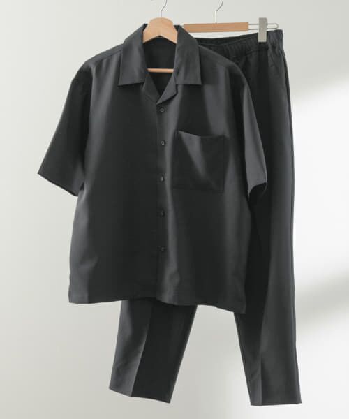 オープンカラーショートスリーブシャツ+センタープレスパンツ セット