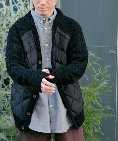 URBAN RESEARCH ITEMS / アーバンリサーチ アイテムズ ダウンジャケット・ベスト | TAION　DOWN+KNIT Vneck CARDIGAN | 詳細2