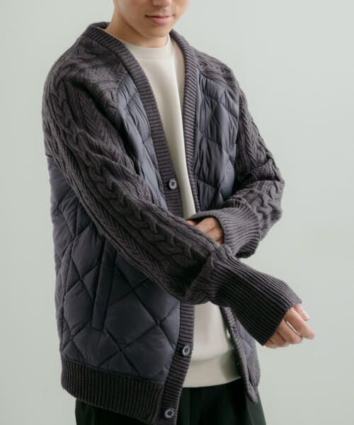 URBAN RESEARCH ITEMS / アーバンリサーチ アイテムズ ダウンジャケット・ベスト | TAION　DOWN+KNIT Vneck CARDIGAN | 詳細5