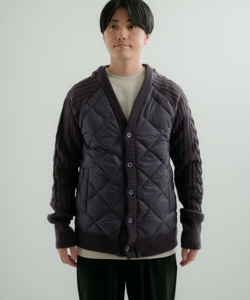 URBAN RESEARCH ITEMS / アーバンリサーチ アイテムズ ダウンジャケット・ベスト | TAION　DOWN+KNIT Vneck CARDIGAN | 詳細6