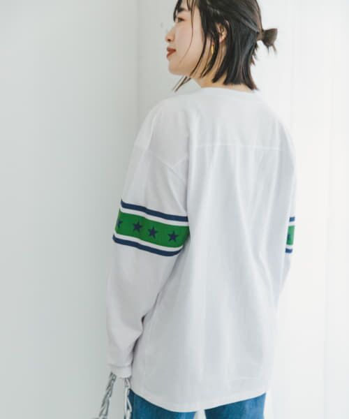 URBAN RESEARCH ITEMS / アーバンリサーチ アイテムズ Tシャツ | Champion　LONG-SLEEVE FOOTBALL T-SHIRTS | 詳細2