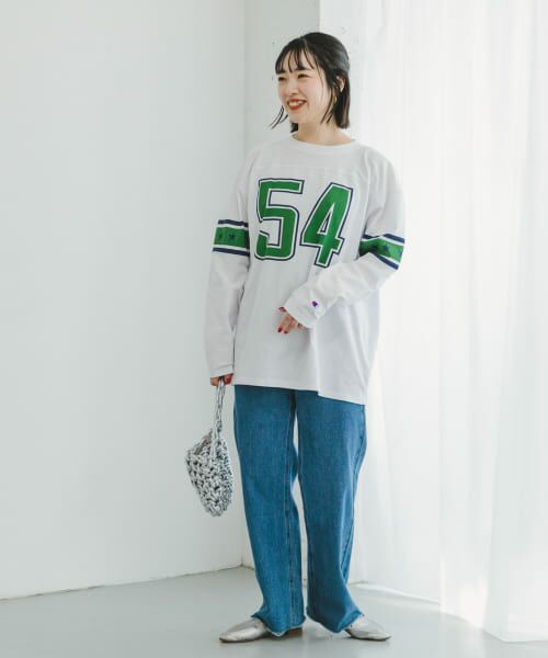 URBAN RESEARCH ITEMS / アーバンリサーチ アイテムズ Tシャツ | Champion　LONG-SLEEVE FOOTBALL T-SHIRTS | 詳細3