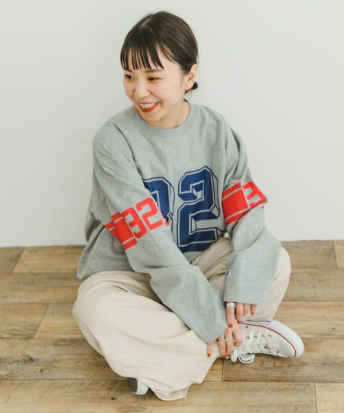 URBAN RESEARCH ITEMS / アーバンリサーチ アイテムズ Tシャツ | Champion　LONG-SLEEVE FOOTBALL T-SHIRTS | 詳細7