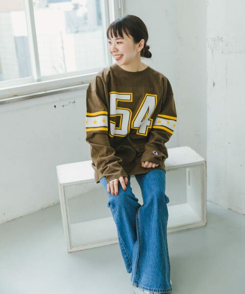 URBAN RESEARCH ITEMS / アーバンリサーチ アイテムズ Tシャツ | Champion　LONG-SLEEVE FOOTBALL T-SHIRTS | 詳細9