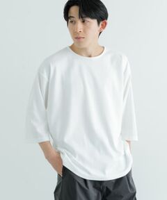 接触冷感 ポンチ 7分袖 Tシャツ