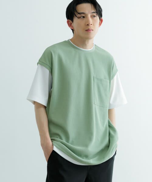 URBAN RESEARCH ITEMS / アーバンリサーチ アイテムズ Tシャツ | 『吸水速乾/UVカット』高機能サーマルフェイクレイヤードトップス | 詳細12