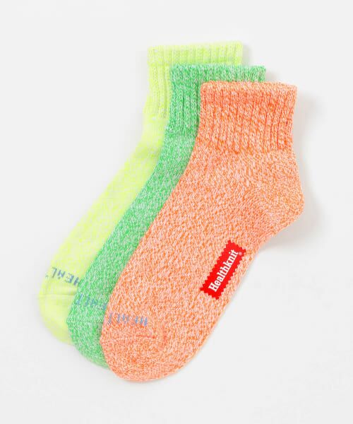 URBAN RESEARCH ITEMS / アーバンリサーチ アイテムズ ソックス | Healthknit　HK ミドルソックス スラブ NEON 3P | 詳細1