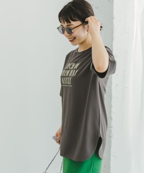 URBAN RESEARCH ITEMS / アーバンリサーチ アイテムズ Tシャツ | カットジョーゼットロゴフレンチTシャツ | 詳細6