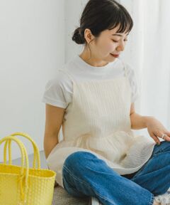 フレンチTシャツ×キャミセット