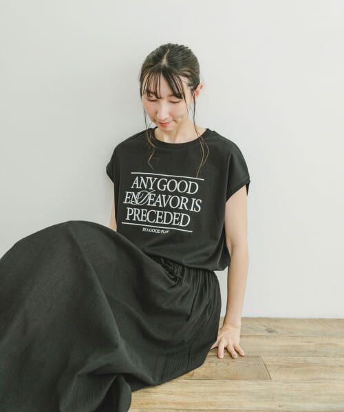 URBAN RESEARCH ITEMS / アーバンリサーチ アイテムズ Tシャツ | ルーズロゴフレンチTシャツ | 詳細12