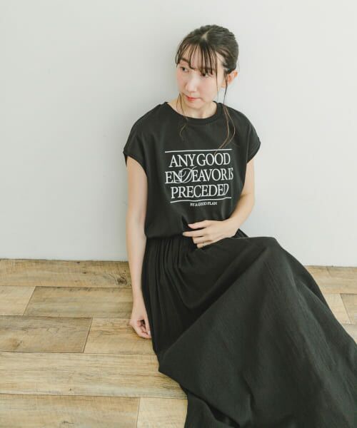 URBAN RESEARCH ITEMS / アーバンリサーチ アイテムズ Tシャツ | ルーズロゴフレンチTシャツ | 詳細13