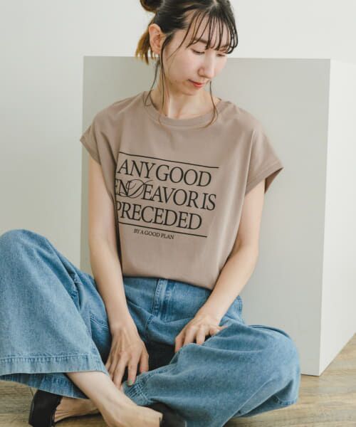 URBAN RESEARCH ITEMS / アーバンリサーチ アイテムズ Tシャツ | ルーズロゴフレンチTシャツ | 詳細20