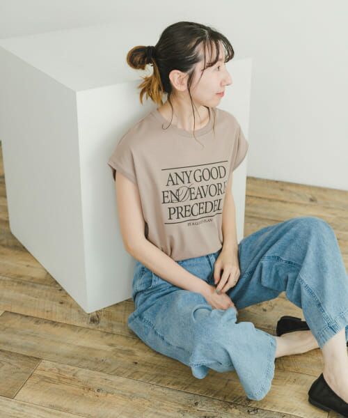 URBAN RESEARCH ITEMS / アーバンリサーチ アイテムズ Tシャツ | ルーズロゴフレンチTシャツ | 詳細21