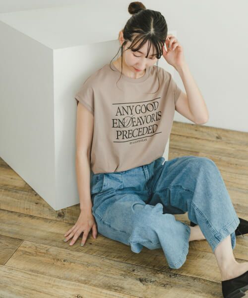 URBAN RESEARCH ITEMS / アーバンリサーチ アイテムズ Tシャツ | ルーズロゴフレンチTシャツ | 詳細22