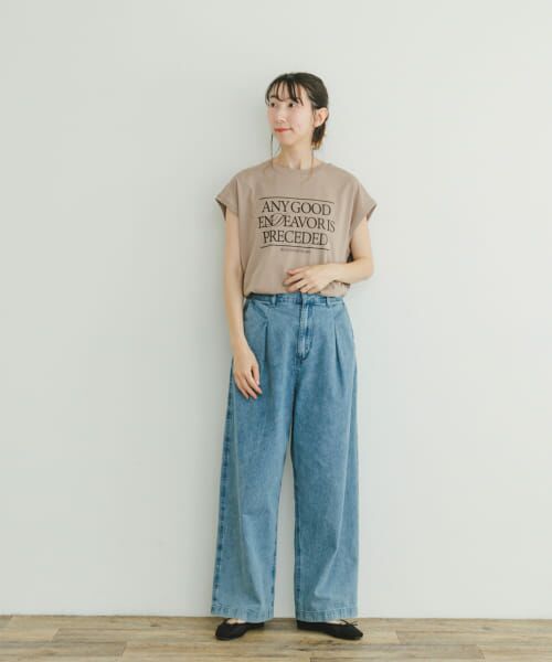 URBAN RESEARCH ITEMS / アーバンリサーチ アイテムズ Tシャツ | ルーズロゴフレンチTシャツ | 詳細25