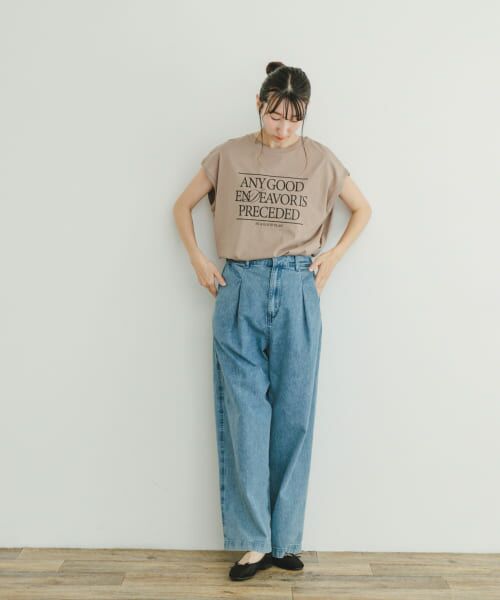 URBAN RESEARCH ITEMS / アーバンリサーチ アイテムズ Tシャツ | ルーズロゴフレンチTシャツ | 詳細26