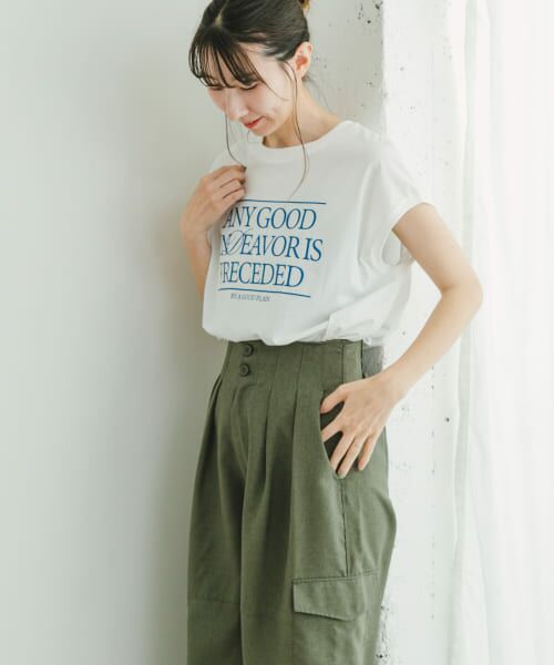 URBAN RESEARCH ITEMS / アーバンリサーチ アイテムズ Tシャツ | ルーズロゴフレンチTシャツ | 詳細4