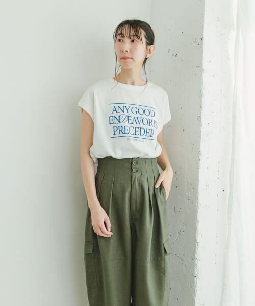 URBAN RESEARCH ITEMS / アーバンリサーチ アイテムズ Tシャツ | ルーズロゴフレンチTシャツ | 詳細6