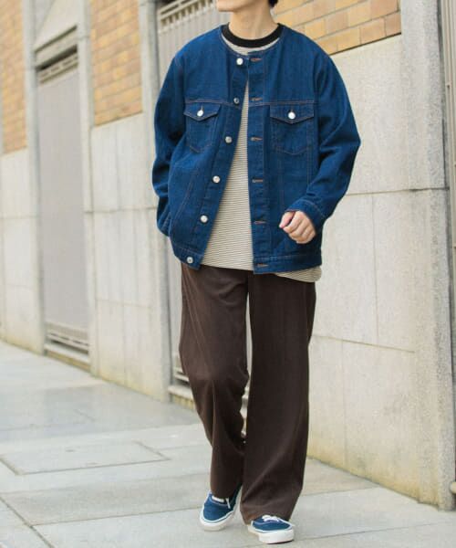 URBAN RESEARCH ITEMS / アーバンリサーチ アイテムズ Gジャン・デニムジャケット | Denim No Collar Jacket | 詳細10