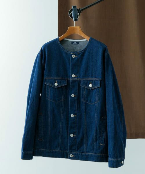 URBAN RESEARCH ITEMS / アーバンリサーチ アイテムズ Gジャン・デニムジャケット | Denim No Collar Jacket | 詳細12