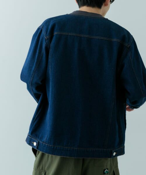 URBAN RESEARCH ITEMS / アーバンリサーチ アイテムズ Gジャン・デニムジャケット | Denim No Collar Jacket | 詳細15