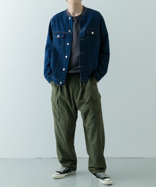 URBAN RESEARCH ITEMS / アーバンリサーチ アイテムズ Gジャン・デニムジャケット | Denim No Collar Jacket | 詳細16