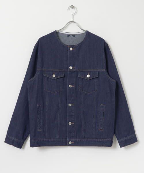 URBAN RESEARCH ITEMS / アーバンリサーチ アイテムズ Gジャン・デニムジャケット | Denim No Collar Jacket | 詳細18