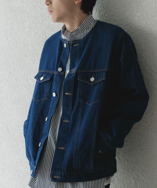 URBAN RESEARCH ITEMS / アーバンリサーチ アイテムズ Gジャン・デニムジャケット | Denim No Collar Jacket | 詳細2