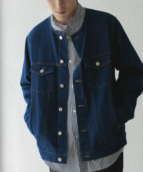 URBAN RESEARCH ITEMS / アーバンリサーチ アイテムズ Gジャン・デニムジャケット | Denim No Collar Jacket | 詳細3