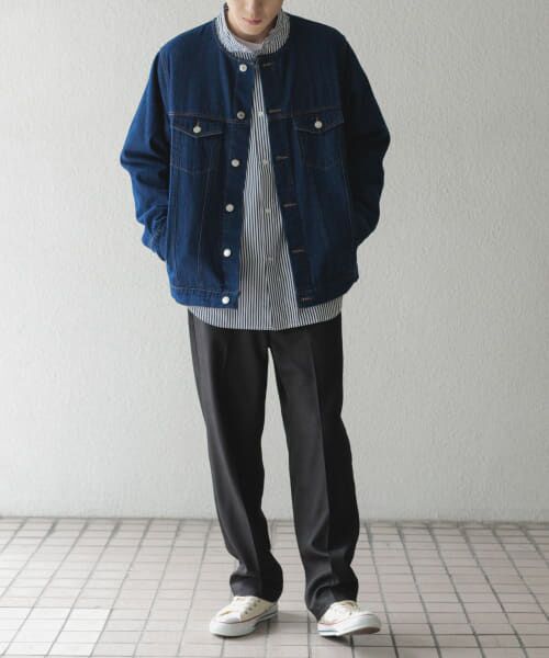 URBAN RESEARCH ITEMS / アーバンリサーチ アイテムズ Gジャン・デニムジャケット | Denim No Collar Jacket | 詳細5