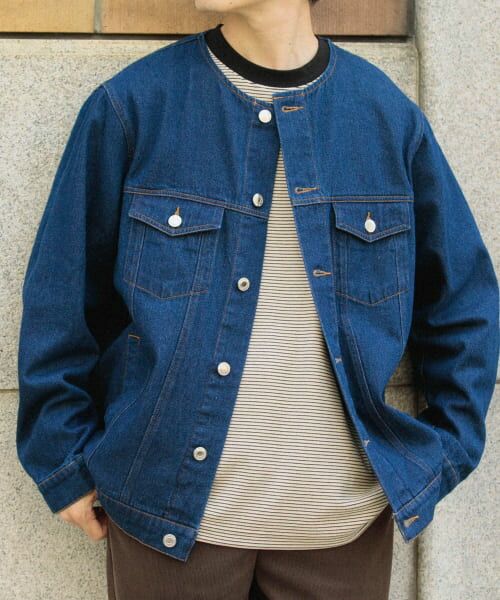 URBAN RESEARCH ITEMS / アーバンリサーチ アイテムズ Gジャン・デニムジャケット | Denim No Collar Jacket | 詳細6