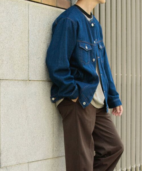 URBAN RESEARCH ITEMS / アーバンリサーチ アイテムズ Gジャン・デニムジャケット | Denim No Collar Jacket | 詳細9